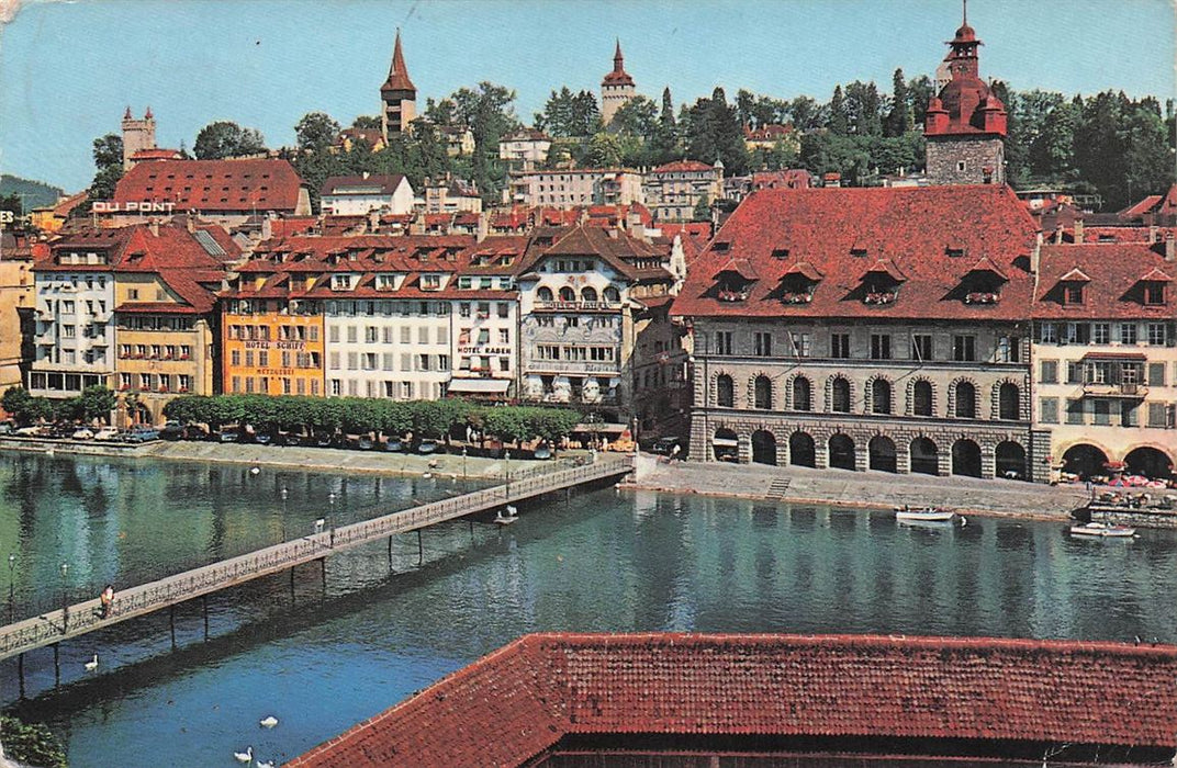 Luzern Altstadt Rathaus Museggtürme