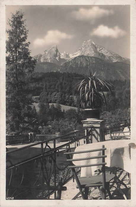 Berchtesgaden Aussicht Vom Garten Des Kurhotel Wittelsbech