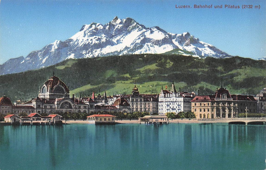 Luzern Bahnhof Und Pilatus (2132 M)