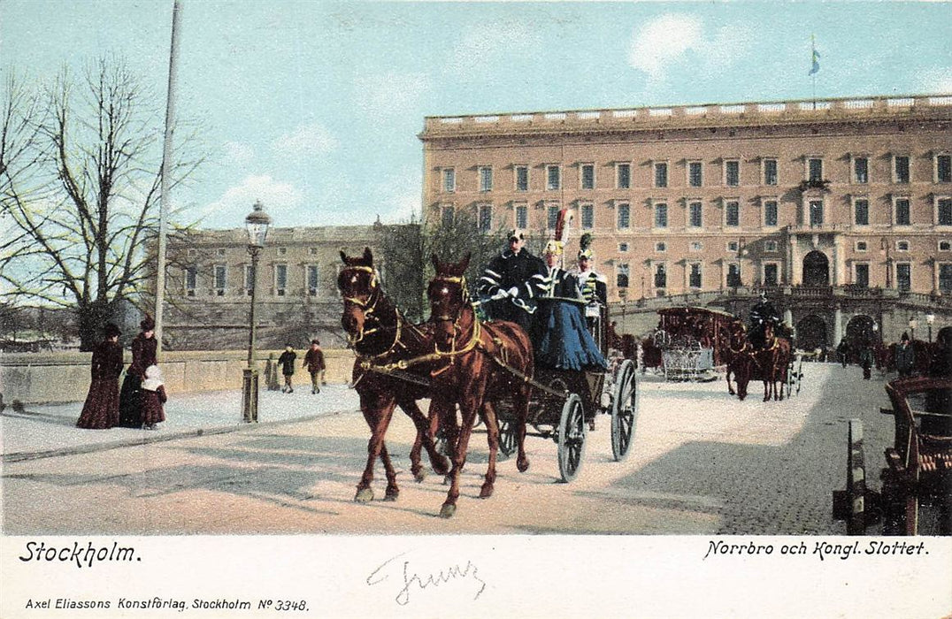 Stockholm Norrbro Och Kongl Slottet