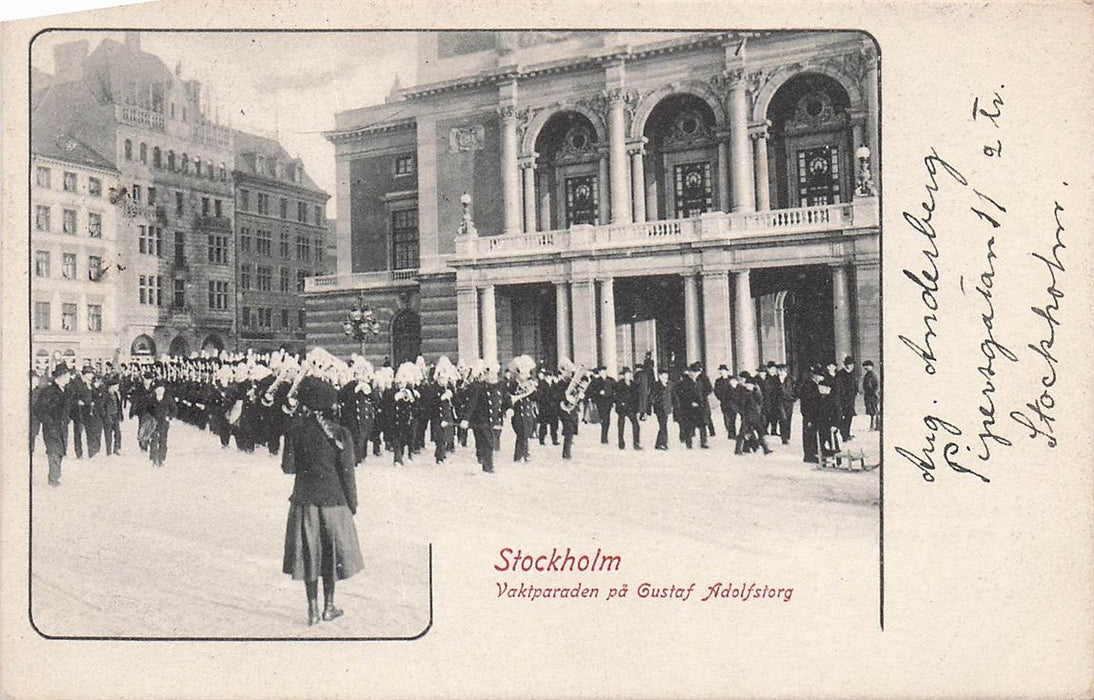 Stockholm Vaktparaden Pa Gustaf Adolfstorg