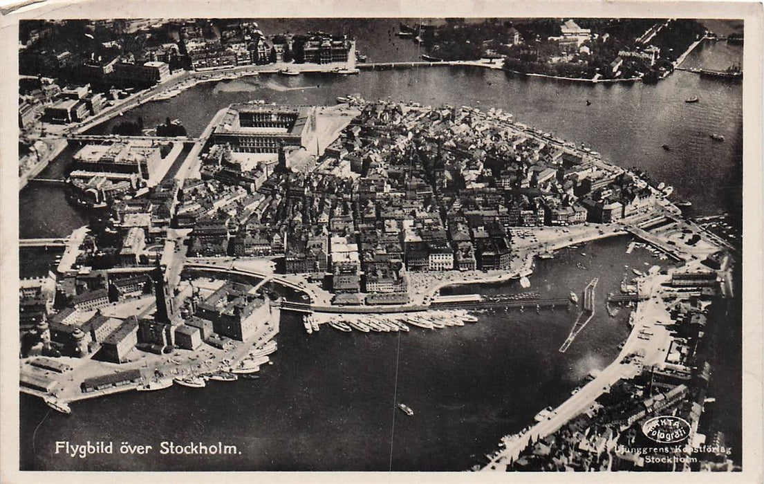 Flygbild Över Stockholm