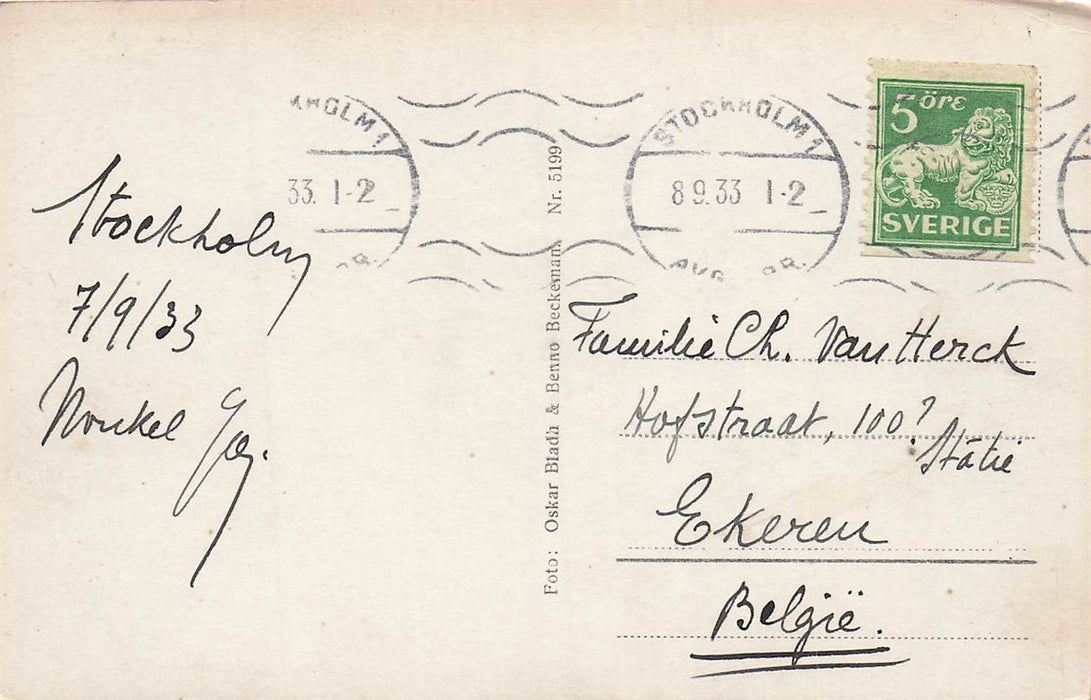 Flygbild Över Stockholm