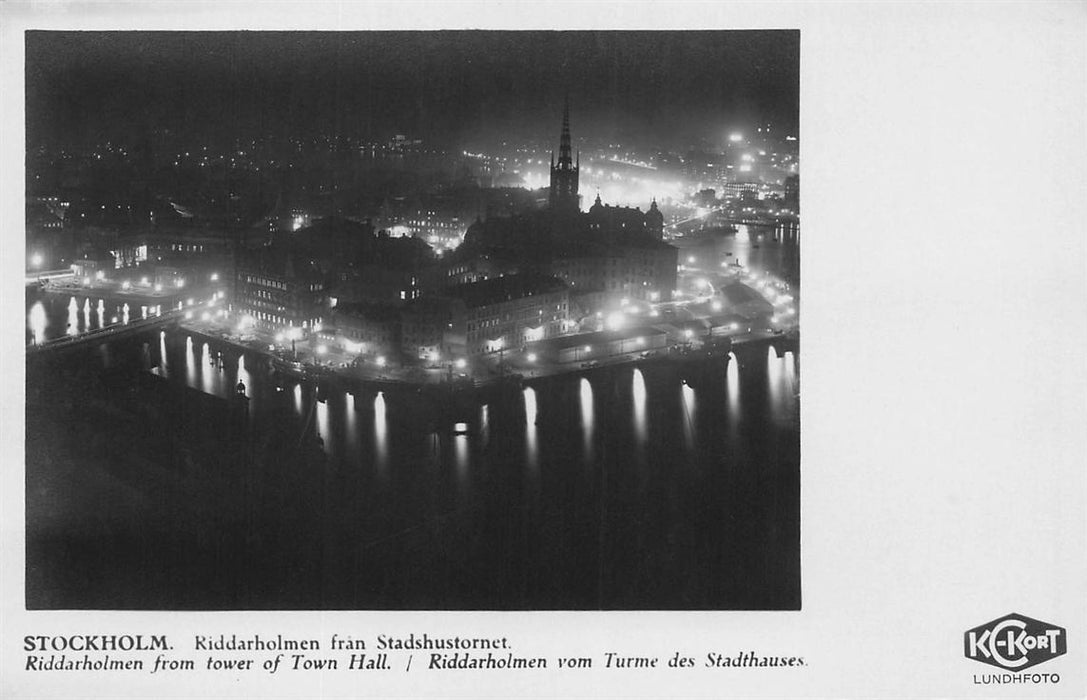 Stockholm Riddarholmen Fran Stadshustornet