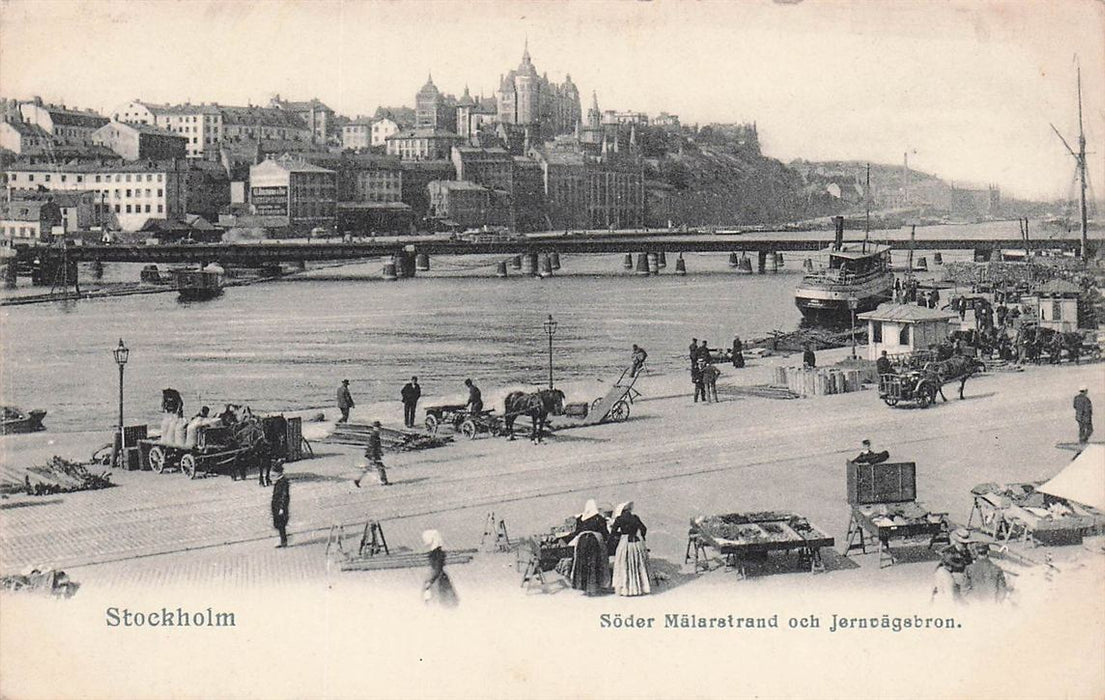 Stockholm Söder Malarstrand Och Jernvagsbron