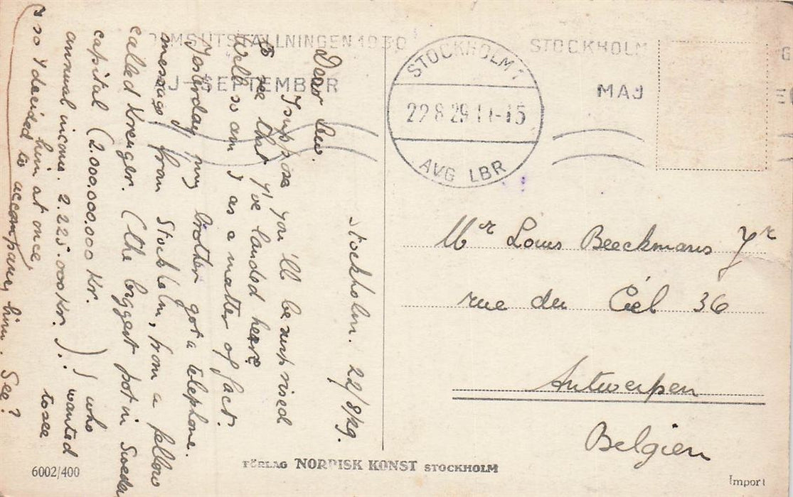 Stockholm Utsikt Fran Stadshusets Torn