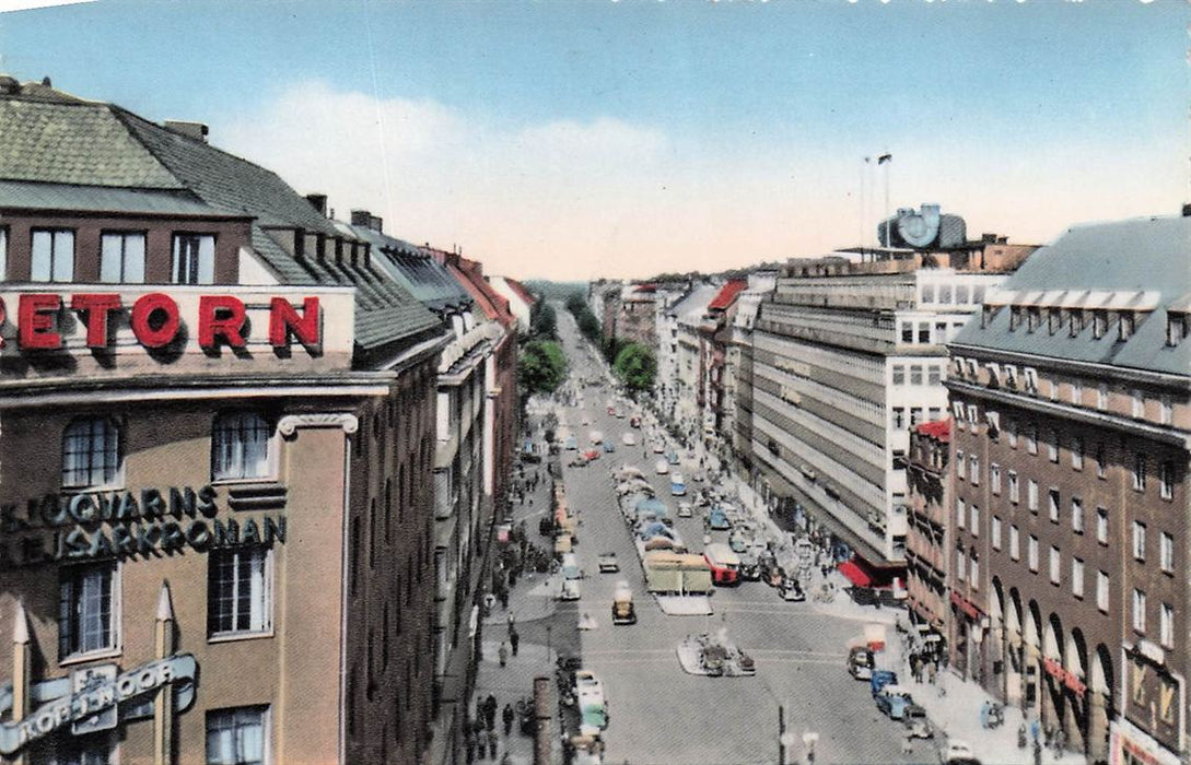 Stockholm Sveavagen Fran Kungsgatan