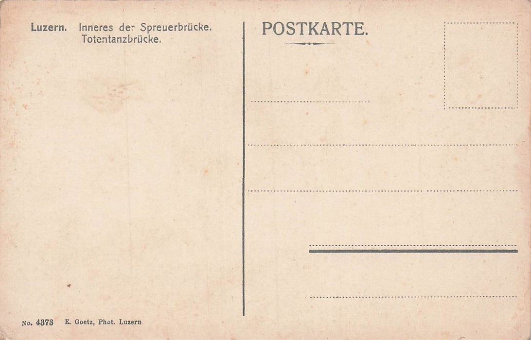 Luzern Inneres Der Spreuerbrücke Totentanzbrücke
