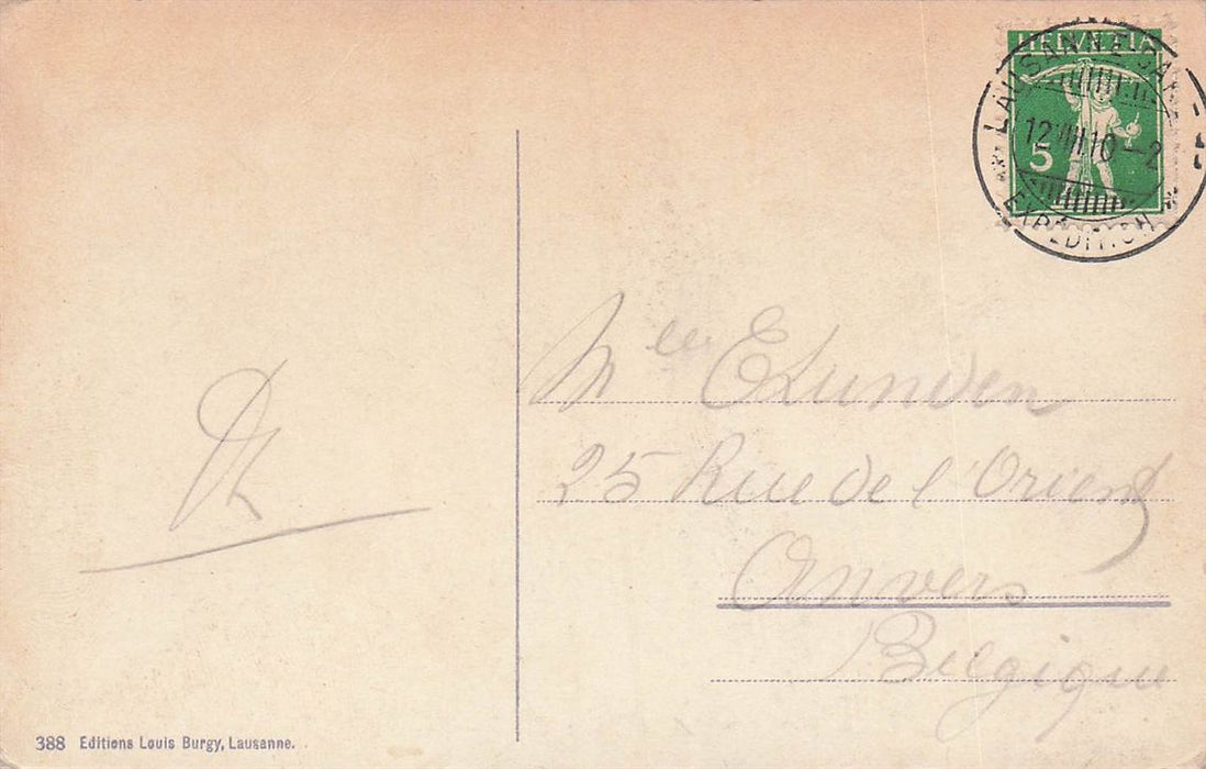 Lausanne Le Grand Pont Et Les Alpes De Savoie