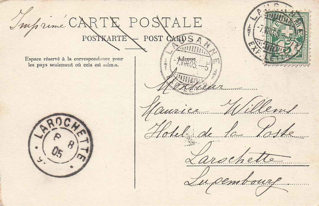 Lausanne Quartier De La Barre Et Chateau