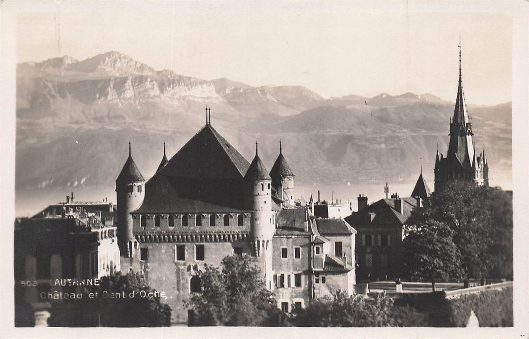 Lausanne Chateau Et Dent D'Oche