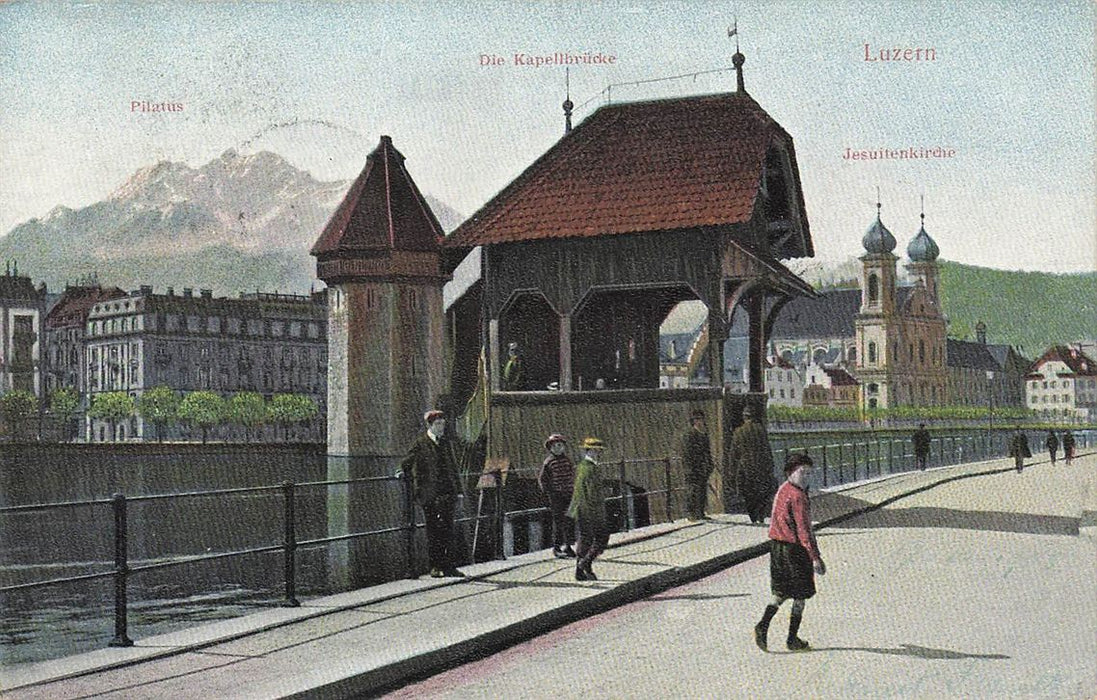 Pilatus Die Kapellbrücke Luzern Jesuitenkirche