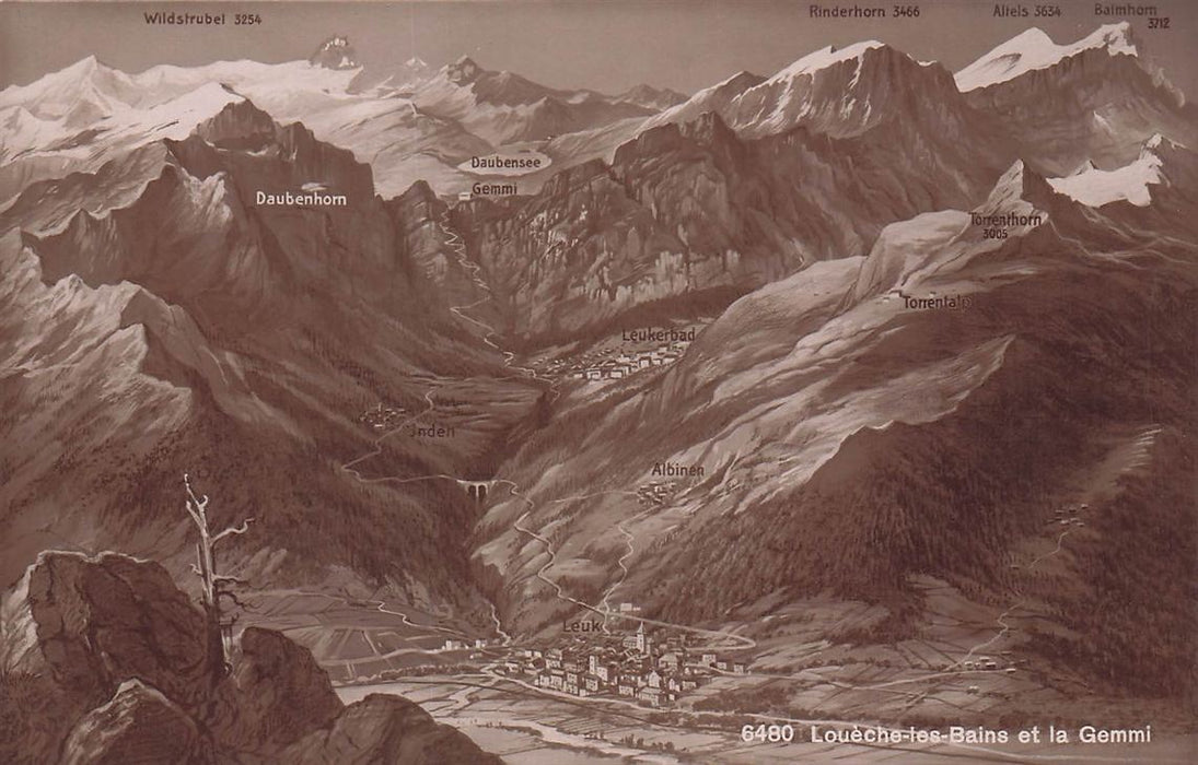 Loueche-Les-Bains Et La Gemmi