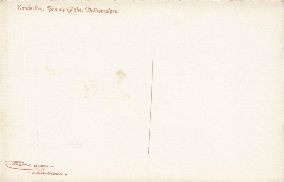 Kandersteg Gemmipasshöhe Walliseralpen