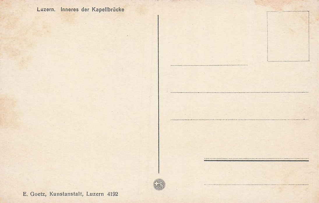 Luzern Inneres Der Kapellbrücke