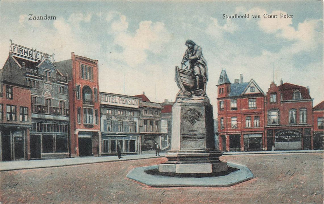 Zaandam Standbeeld Van Czaar Peter