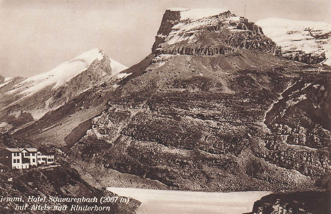Gemmi Hotel Schwarenbach (2067 M) Mit Altels Und Rinderhorn