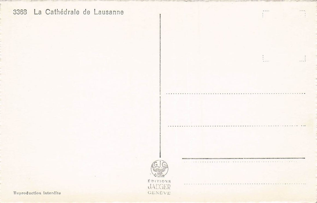 La Cathedrale De Lausanne