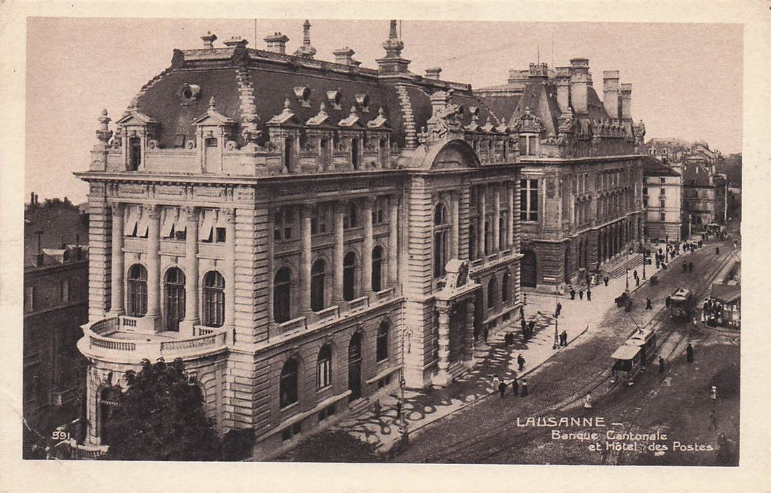 Lausanne Banque Cantonale Et Hotel Des Postes