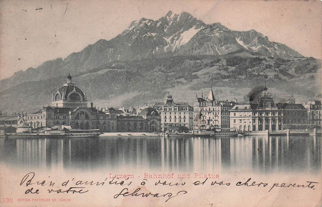 Luzern Bahnhof Und Pilatus