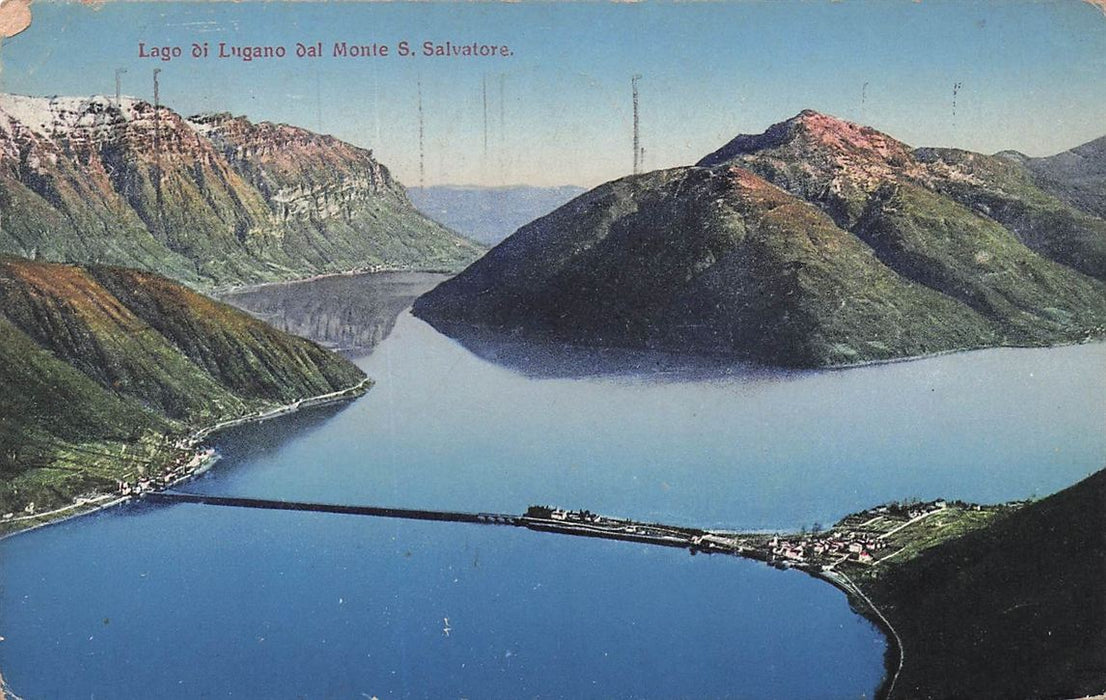Lago Di Lugano Dal Monte S Salvatore