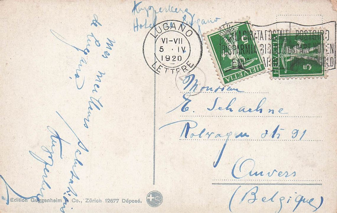 Lago Di Lugano Dal Monte S Salvatore