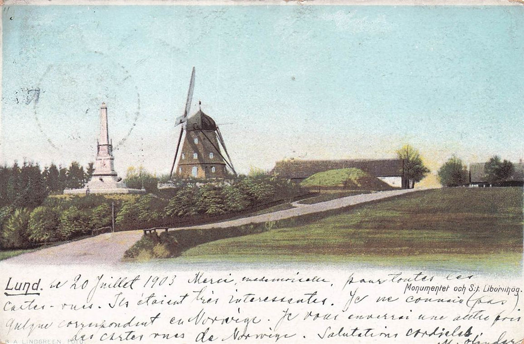 Lund Monumentet Och St Libornihög