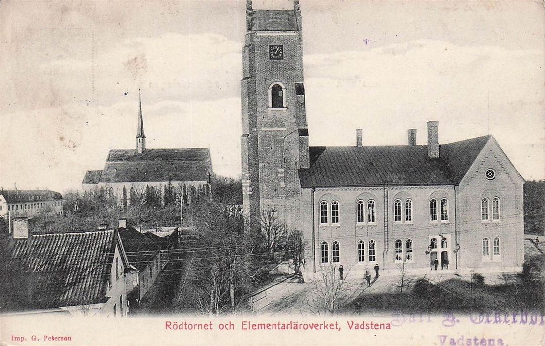 Rödtornet Och Elementarläroverket Vadstena