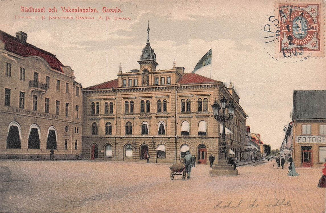 Radhuset Och Vaksalagatan Upsala