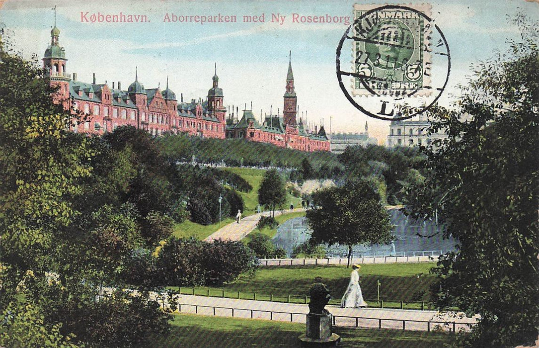 Kobenhavn Aborreparken Med Ny Rosenborg
