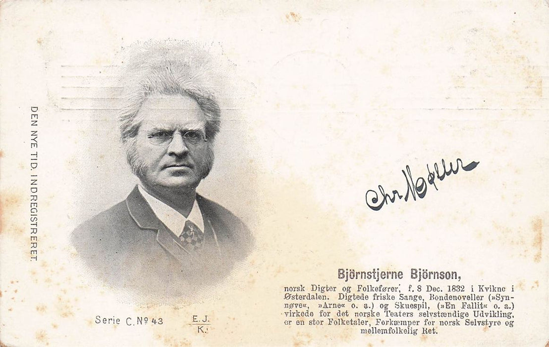 Björnstjerne Björnson Norsk Digter Og Folkeforer