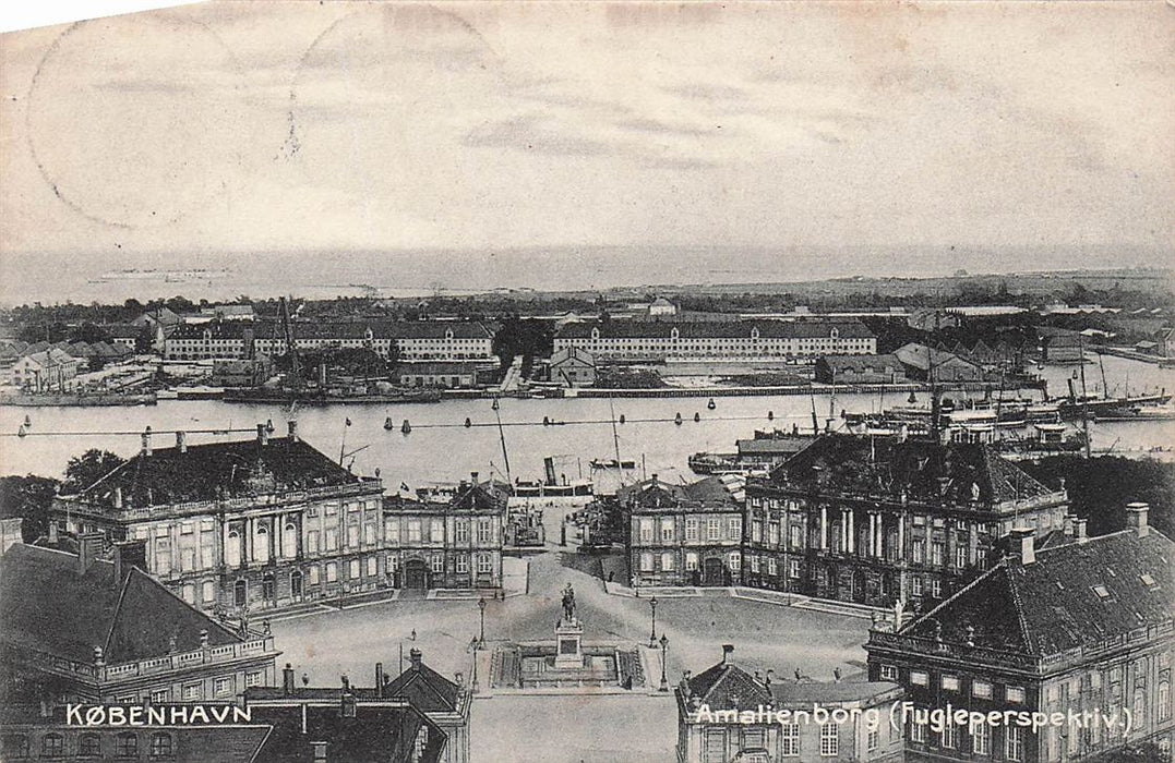 Kobenhavn Amalienborg (Fugleperspektiv)