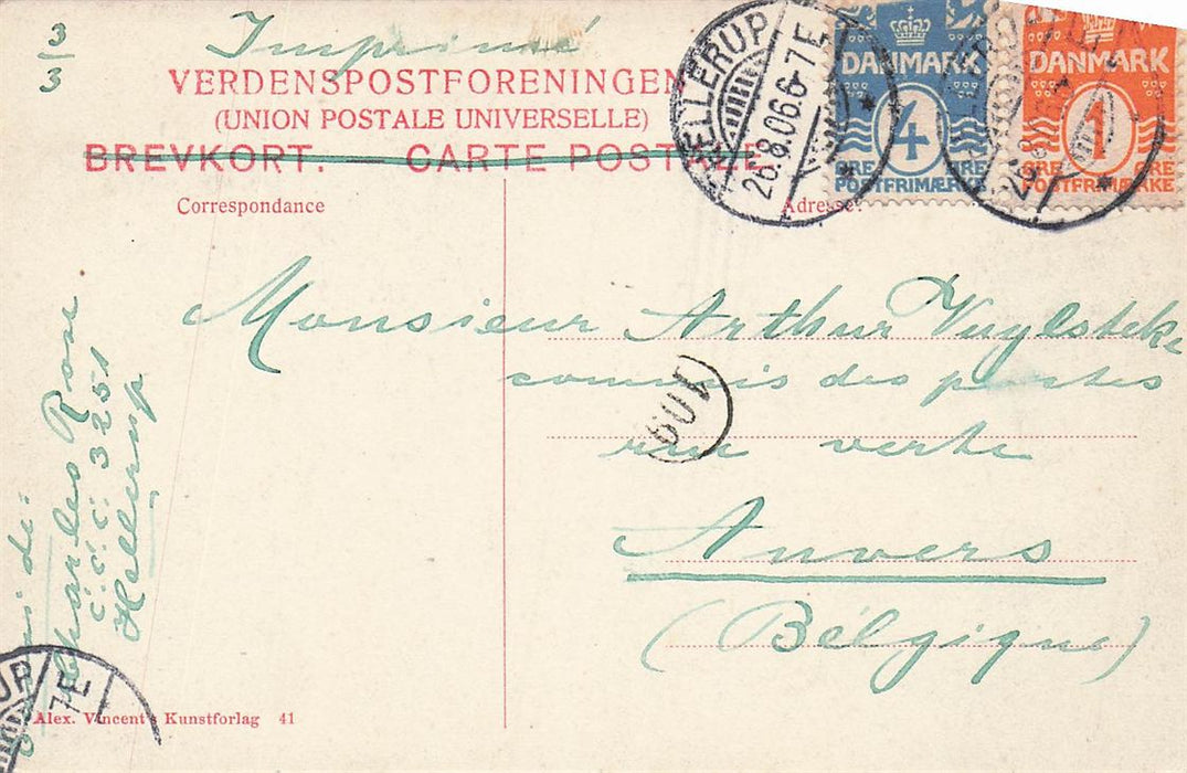 Kobenhavn Amalienborg (Fugleperspektiv)