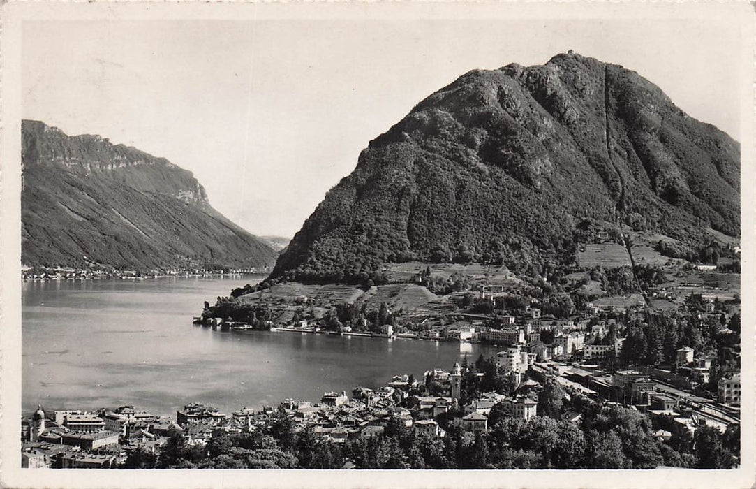 Lago Di Lugano Col Monte S Salvatore