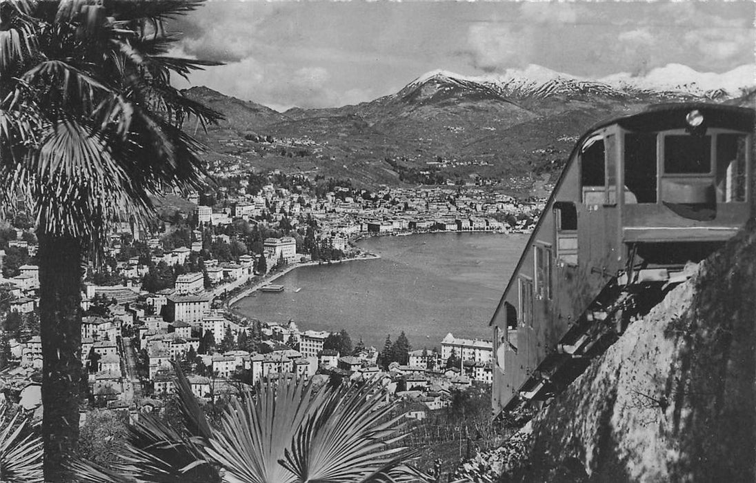 Lugano Panorama Funicolare Del Monte S Salvatore