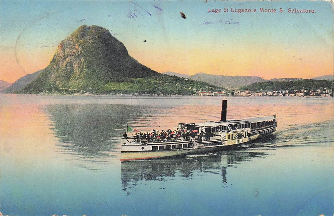 Lago Di Lugano E Monte S Salvatore