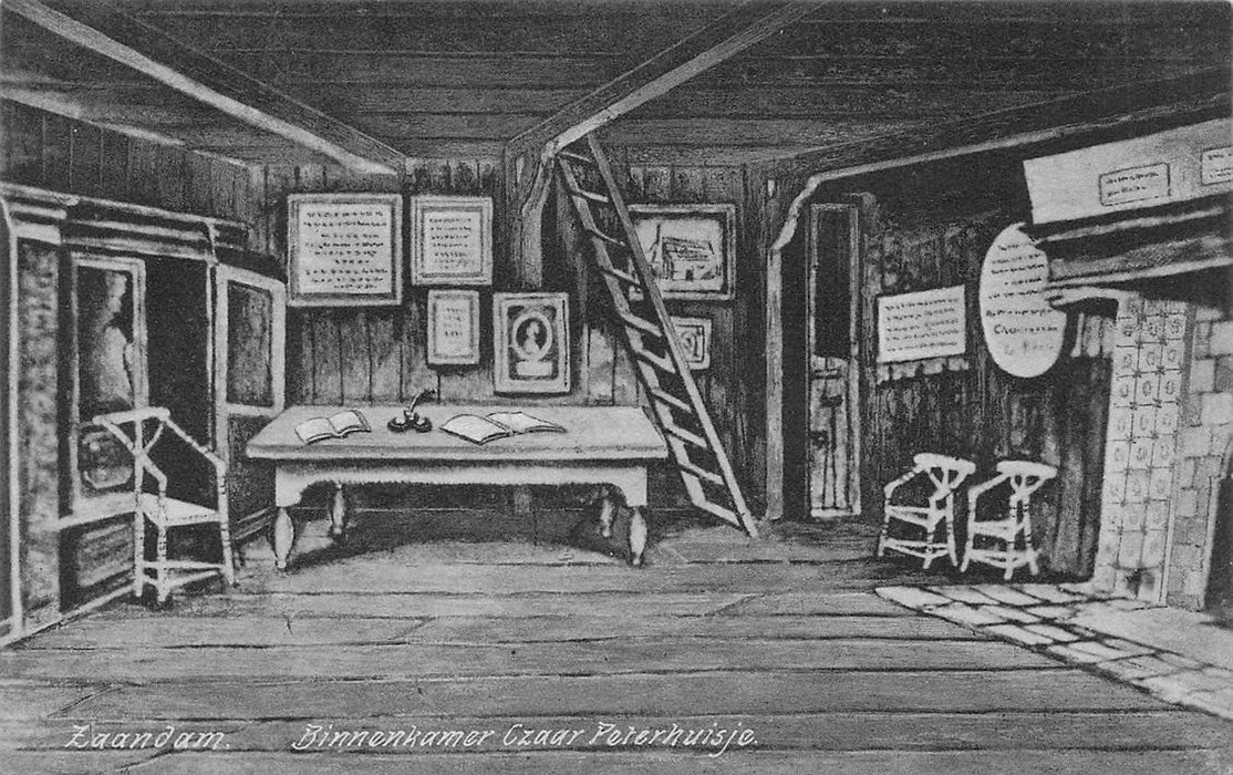 Zaandam Binnenkamer Czaar Peterhuisje