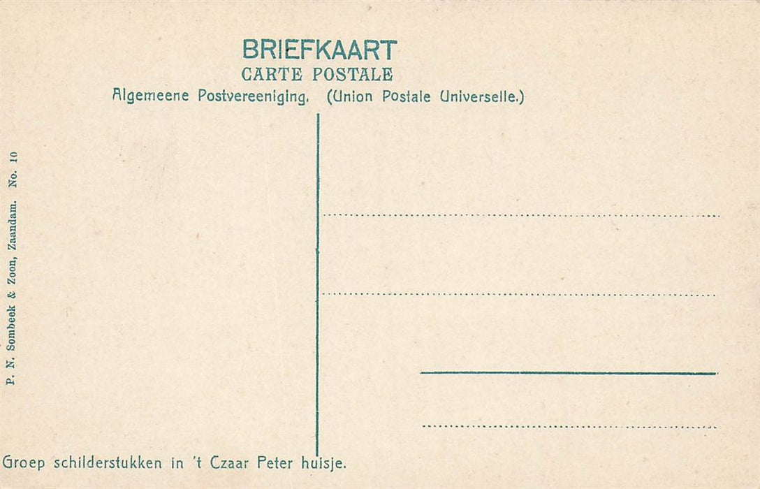 Groep Schilderstukken In 'T Czaar Peter Huisje Zaandam