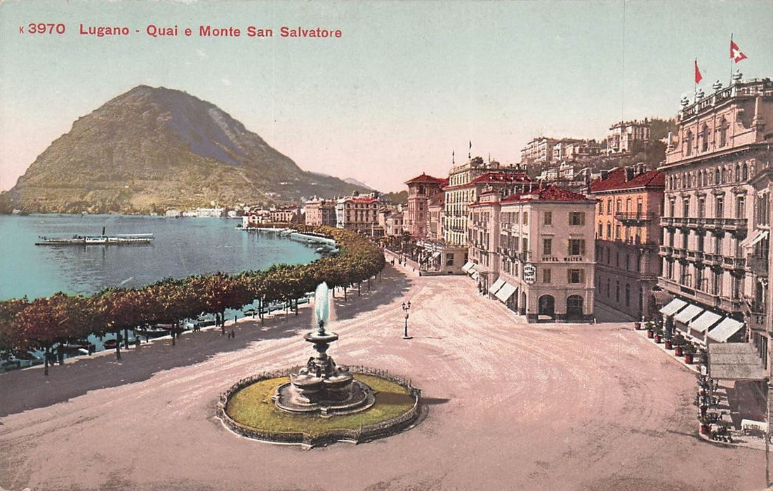 Lugano Quai E Monte San Salvatore
