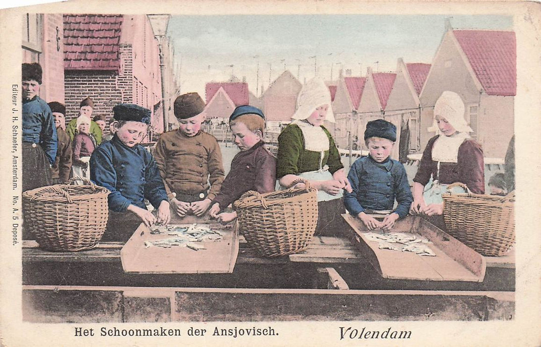 Het Schoonmaken Der Ansjovisch Volendam