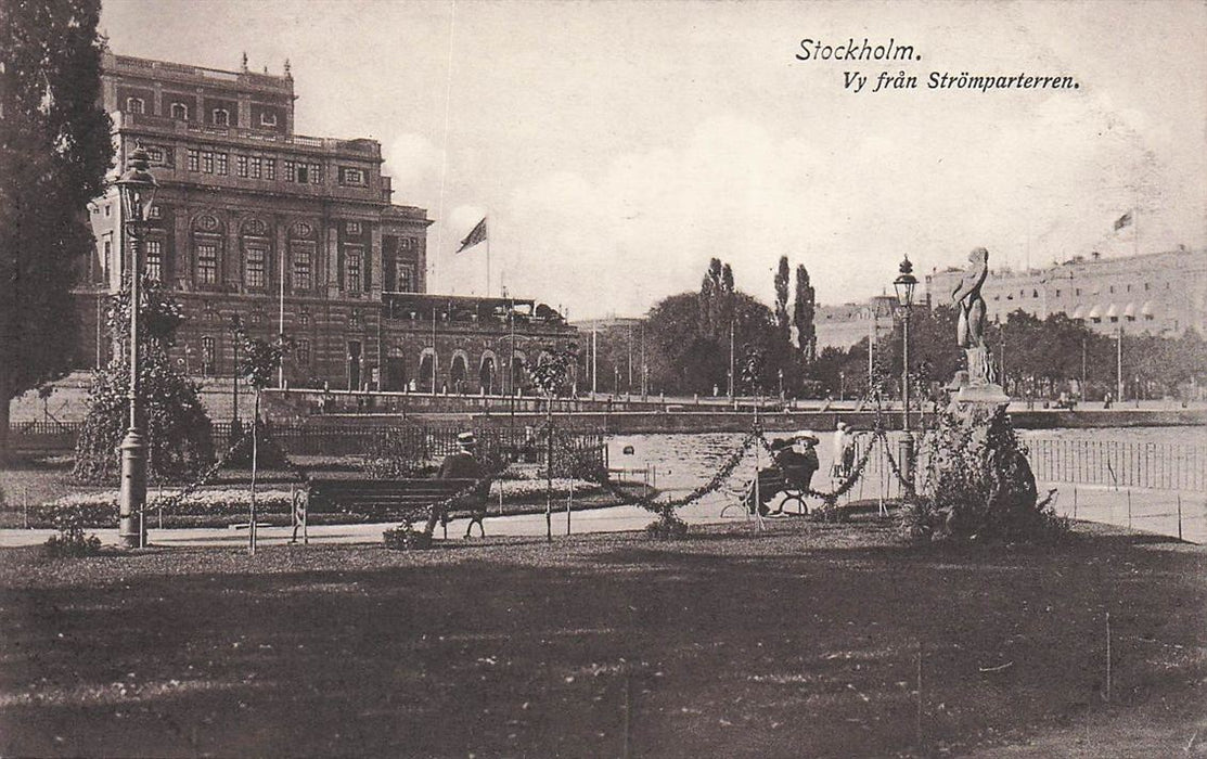 Stockholm Vy Fran Strömparterren