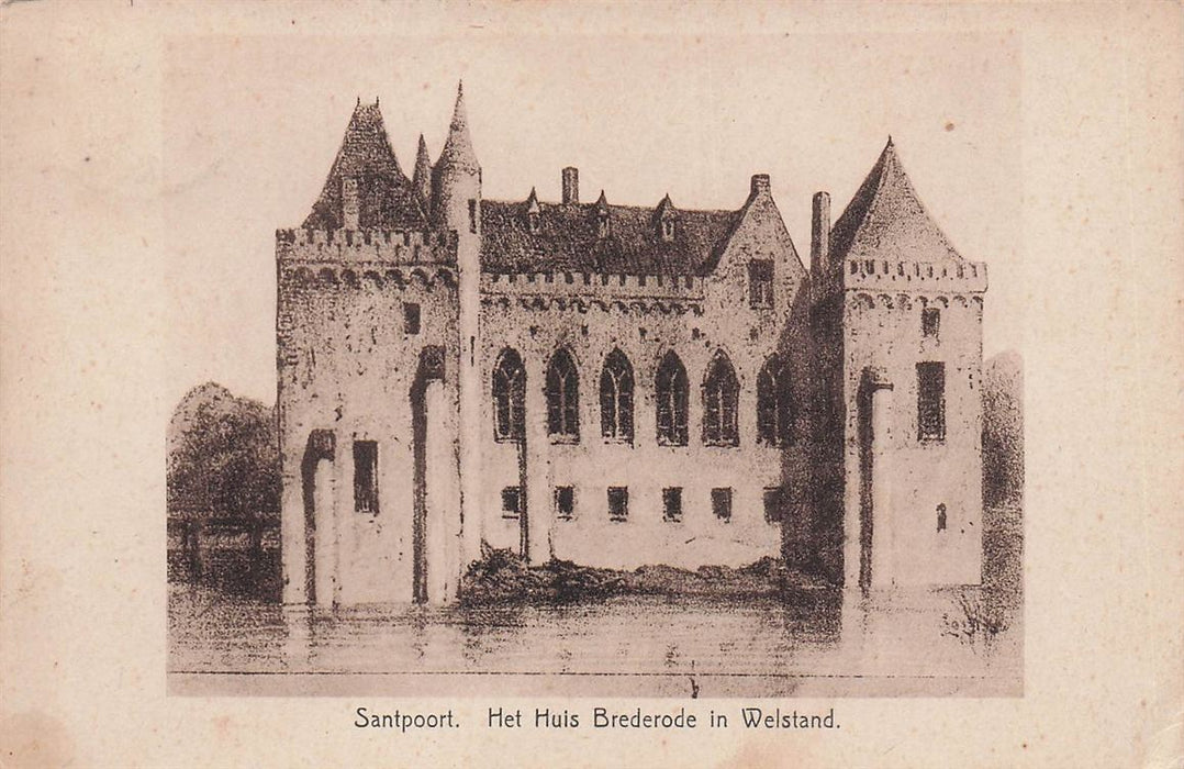Santpoort Het Huis Brederode In Welstand