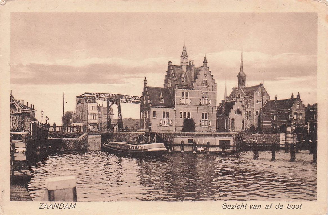 Zaandam Gezicht Van Af De Boot