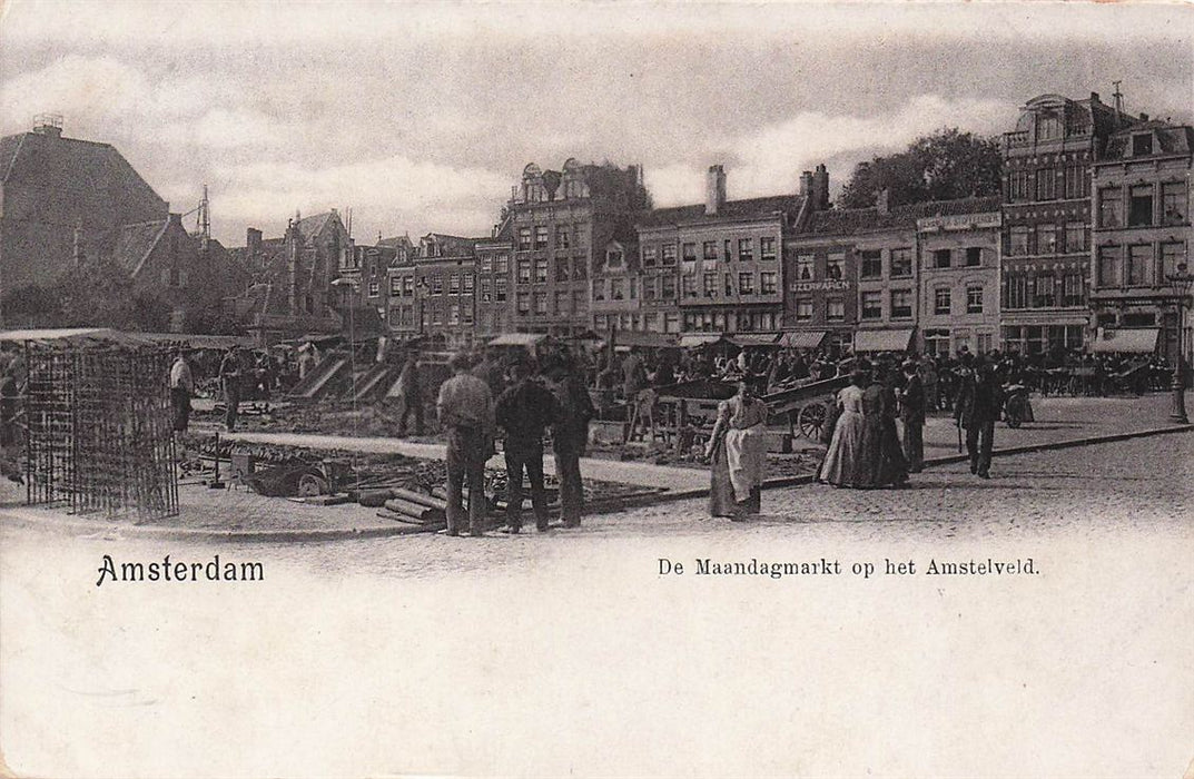 Amsterdam De Maandagmarkt Op Het Amstelveld