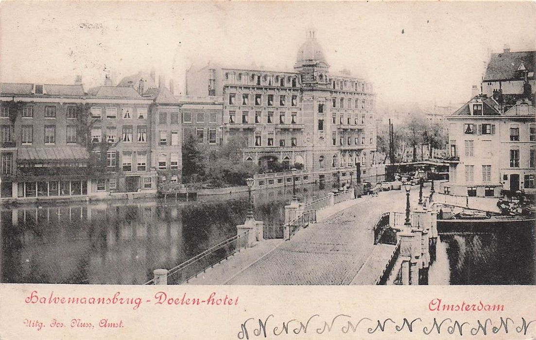 Halvemaansbrug-Doelen-Hotel Amsterdam