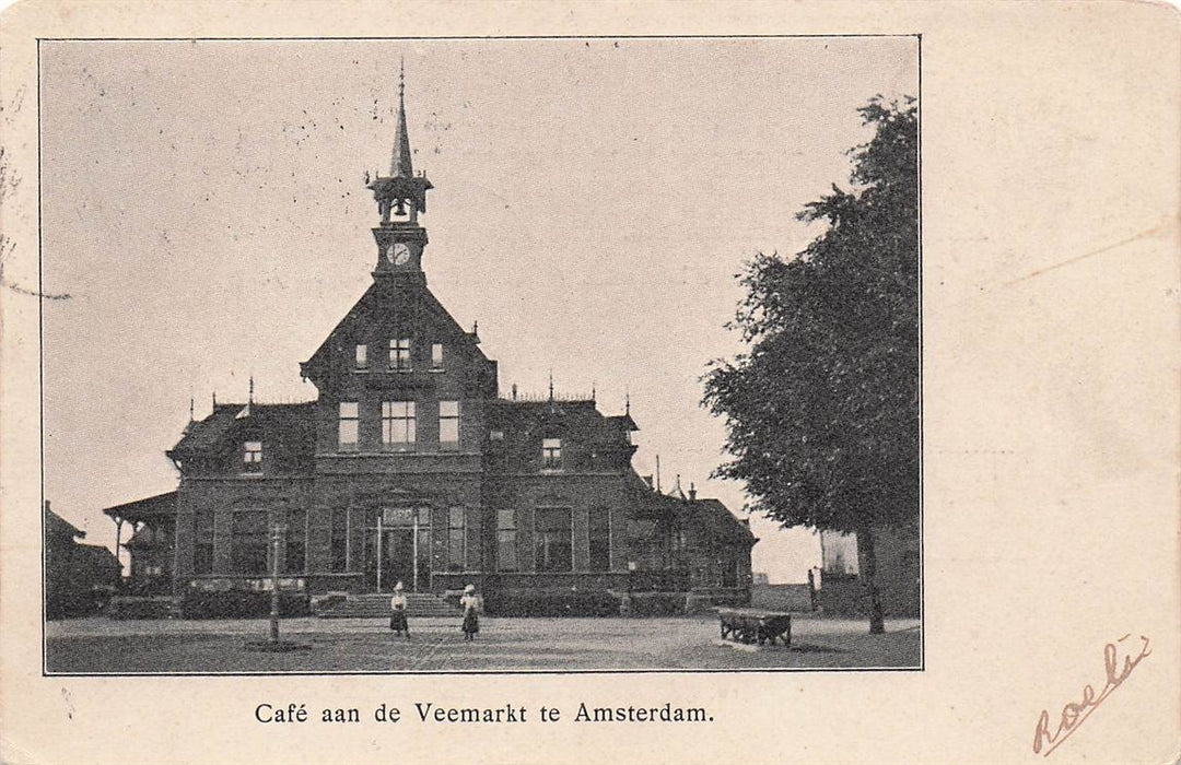 Cafe Aan De Veemarkt Te Amsterdam