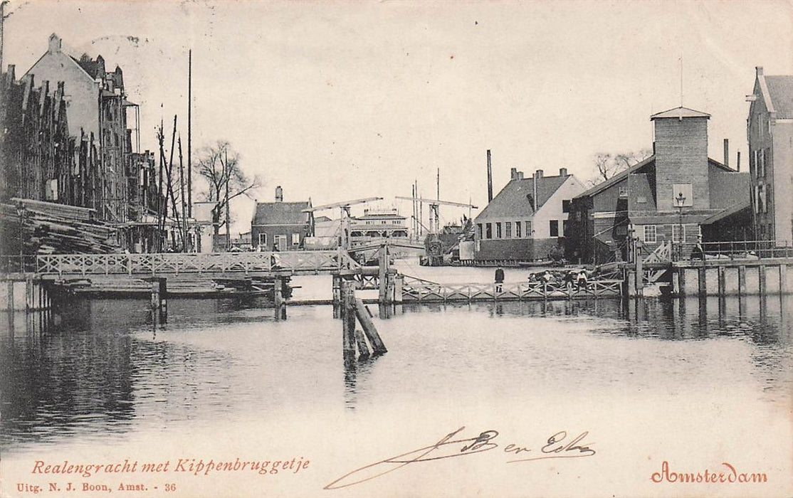 Realengracht Met Kippenbruggetje Amsterdam