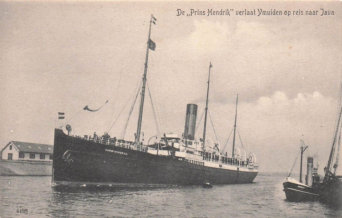 De Prins Hendrik Verlaat Ijmuiden Op Reis Naar Java