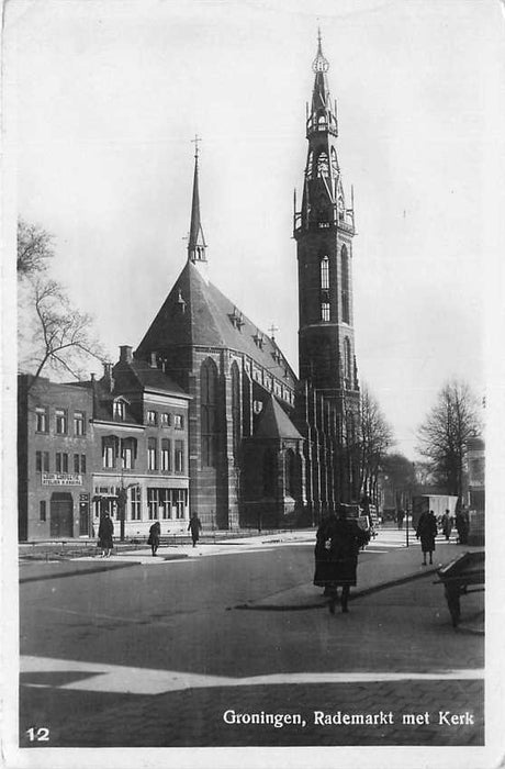 Groningen Rademarkt met Kerk