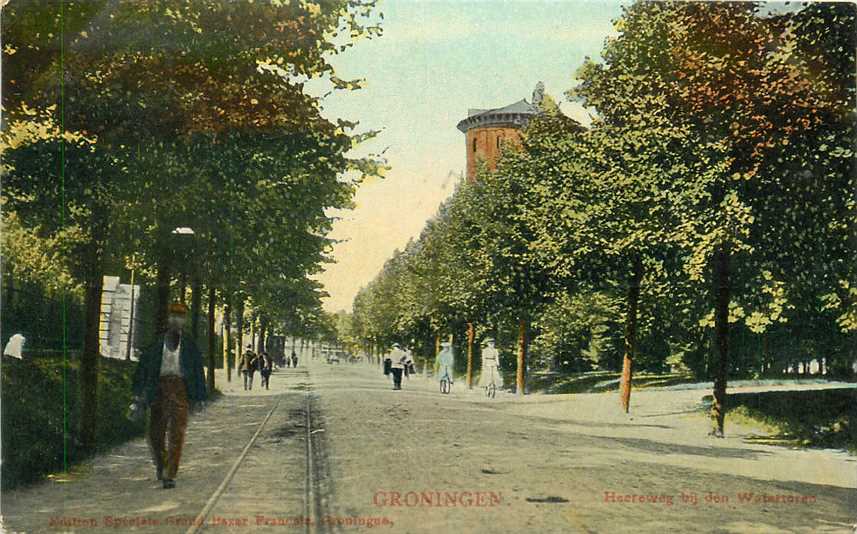 Groningen Heereweg bij den Watertoren